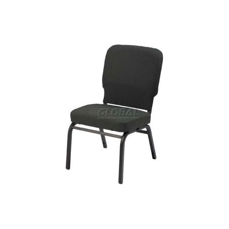 Kfi KFI Oversized Church Chair - Armless - Stacking - Slate Fabric/Black Frame HTB1040SB-2514